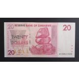 Zimbabwe 20 Dollars 2007 UNC