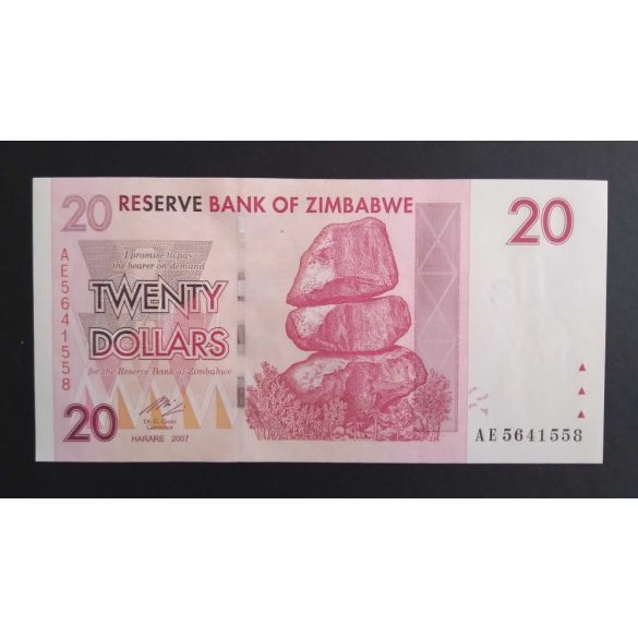 Zimbabwe 20 Dollars 2007 UNC