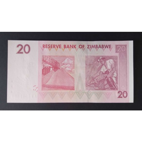 Zimbabwe 20 Dollars 2007 UNC