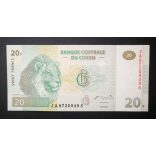 Kongó 20 Francs 2003 Unc 