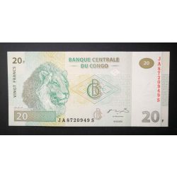 Kongó 20 Francs 2003 Unc 