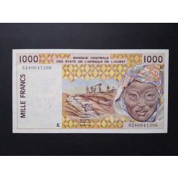 West African States Senegal 1000 Francs 1992 XF+