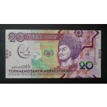 Turkmenistan 20 Manat 2017 UNC