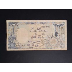 Közép-Afrikai Államok, Csád 1000 Francs 1985 F+