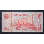 Singapore 10 Dollars 1979 F
