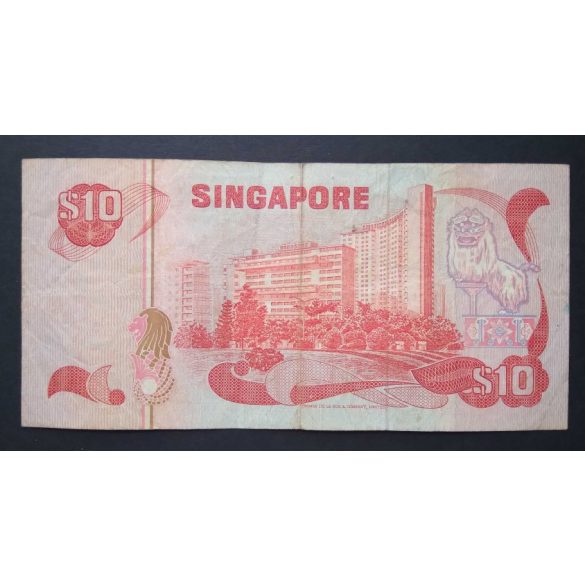 Singapore 10 Dollars 1979 F