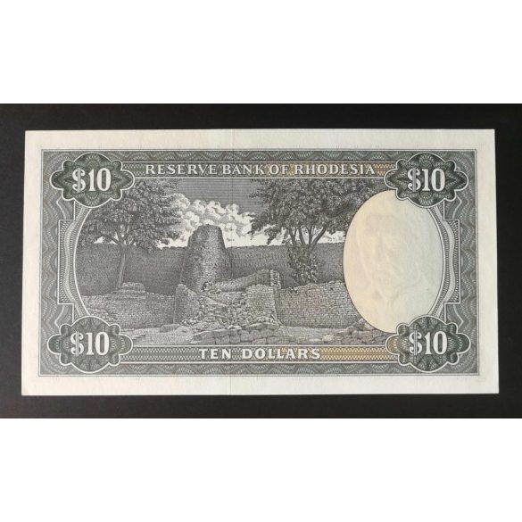 Rodézia 10 Dollars 1975 UNC-