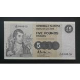 Scotland 5 Pounds Sterling 1989 F+
