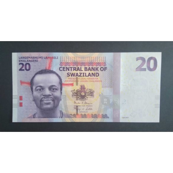 Swaziland 20 Emalangeni 2017 UNC