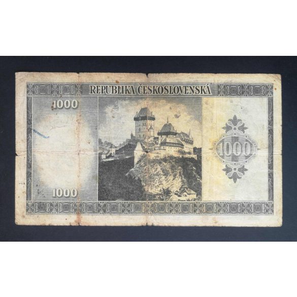 Czechoslovakia 1000 Korun 1945 VG