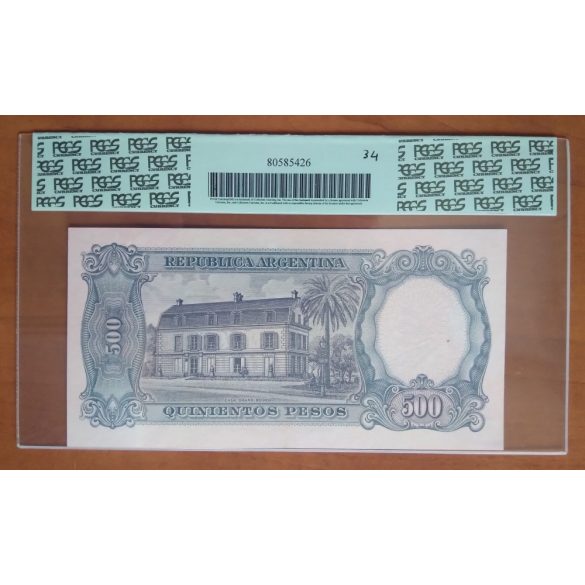 Argentina 500 Pesos 1964-69 aUnc - PCGS certified