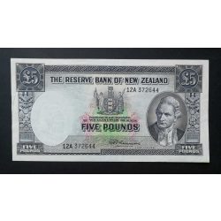 New Zealand 5 Pounds 1967 VF