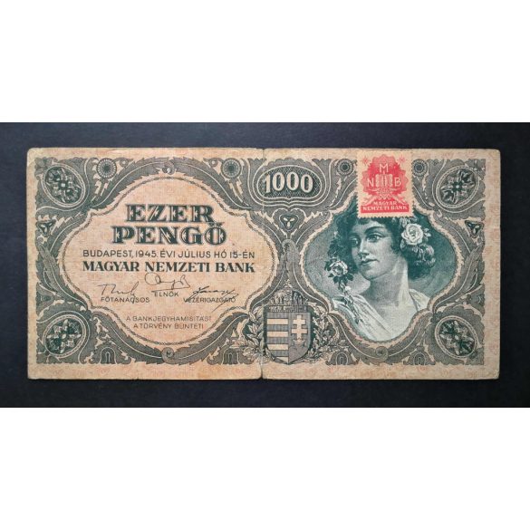 Hungary 1000 Pengő 1945 F-