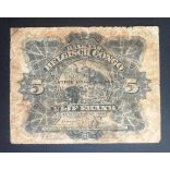 Belgian Congo 5 Francs 1944 VG-