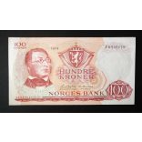 Norway 100 Kroner 1974 XF+
