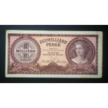 Hungary 1 billion Pengő 1946 F