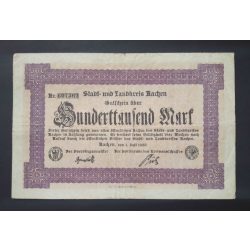 Germany 100000 Mark 1923 F Aachen