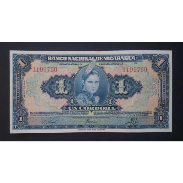 Nicaragua 1 Cordoba 1941 UNC- 