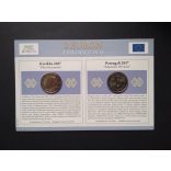 EU 2 Euro set of 2 pcs commemorative coins Unc
