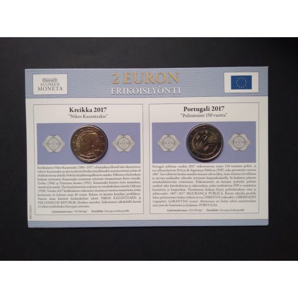 EU 2 Euro set of 2 pcs commemorative coins Unc