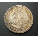 Magyarország I. Lipót (1657-1705) Tallér 1693 KB aXF/ XF ezüst 28,44 g, karc