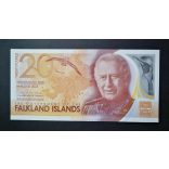 Falkland Islands 20 Pounds 2025 Unc