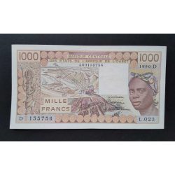 West African States Mali 1000 Francs 1990 XF