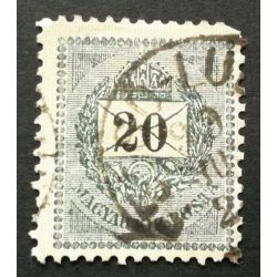   Hungary 1898 Letter, black cipher 20 kr. perf. 12 : 11 3/4 FELSŐ-LUD(ÁNY) used