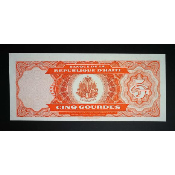 Haiti 5 Gourdes 1989 UNC 