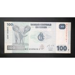 Kongó 100 Francs 2013 Unc 