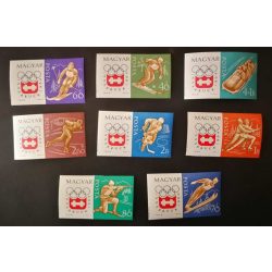   Magyarország 1963 Téli olimpia Innsbruck, vágott ** postatiszta A 