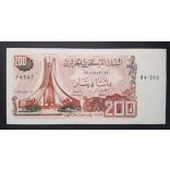 Algéria 200 Dinars 1983 Unc-