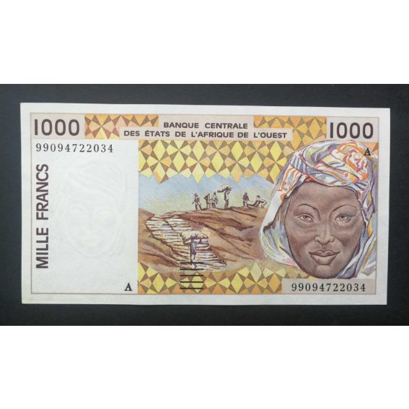 West African States Ivory Coast 1000 Francs 1999 aUnc+