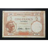 New Caledonia 5 Francs 1926 F