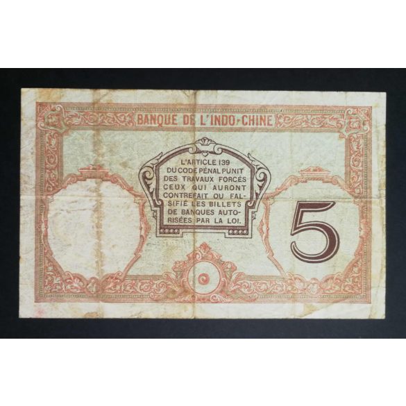 New Caledonia 5 Francs 1926 F