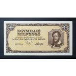 Hungary 1 million Milpengő 1946 XF