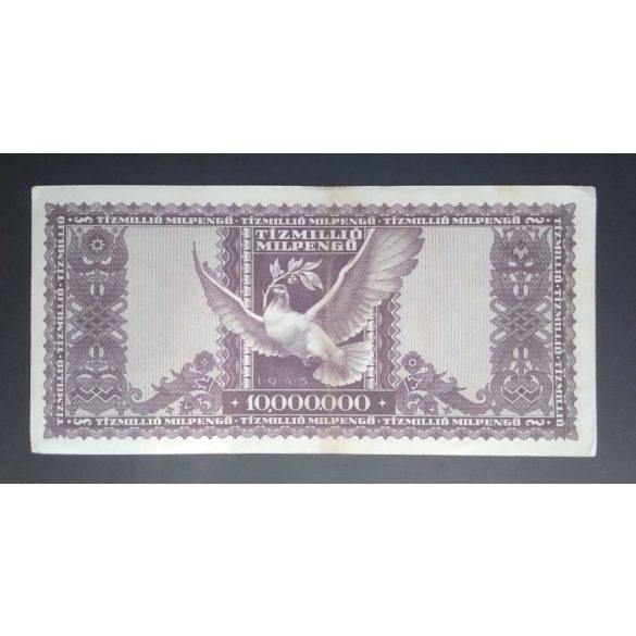 Hungary 10 million Milpengő 1946 VF+