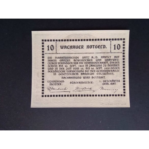 Austria 10 Heller 1920 Unc Weissenkirchen