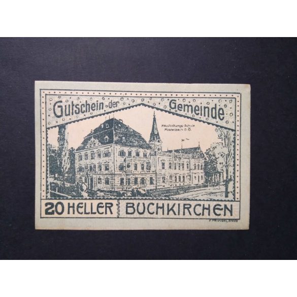 Ausztria 20 Heller 1920 Unc Buchkirchen