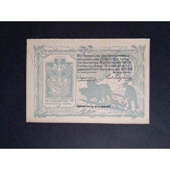 Austria 20 Heller 1920 Unc Buchkirchen