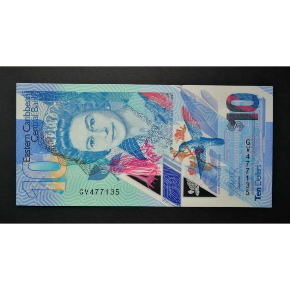 Kelet-karibi Államok 10 Dollars 2019 UNC Polymer