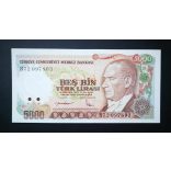 Turkey 5000 Líra 1985 UNC