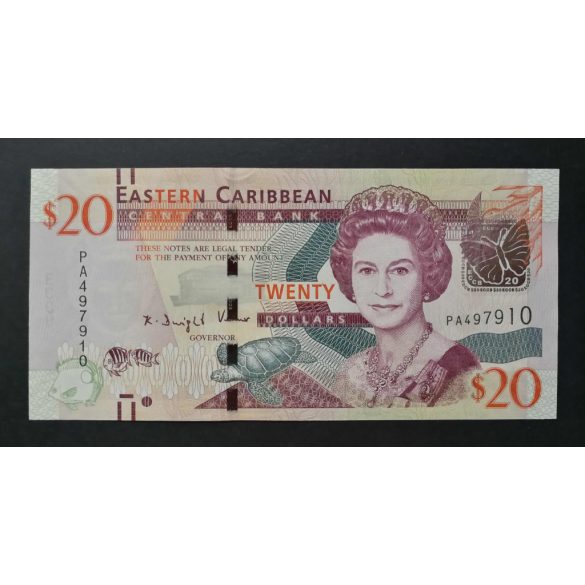 Eastern Caribbean States 20 Dollars 2015 UNC-