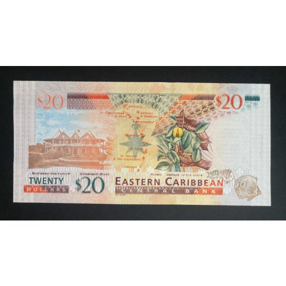 Kelet-karibi Államok 20 Dollars 2015 UNC-