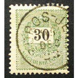   Hungary 1889 Letter, black cipher 30 kr. perf. 12:11 1/2 Boros-Jenő used