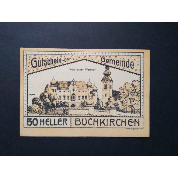 Ausztria 50 Heller 1920 Unc Buchkirchen