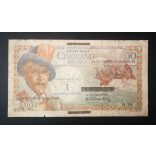 Saint Pierre és Miquelon 50 Francs/ 1 Nouveau Franc 1960 VG+