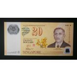 Singapore 20 Dollars 2007 UNC