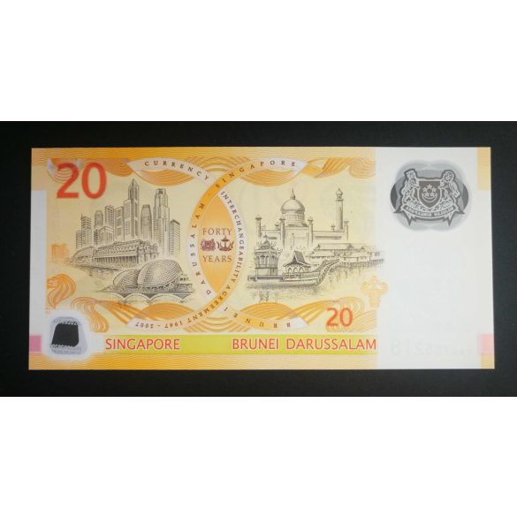 Singapore 20 Dollars 2007 UNC