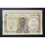 Francia Nyugat-Afrika 25 Francs 1953 F 